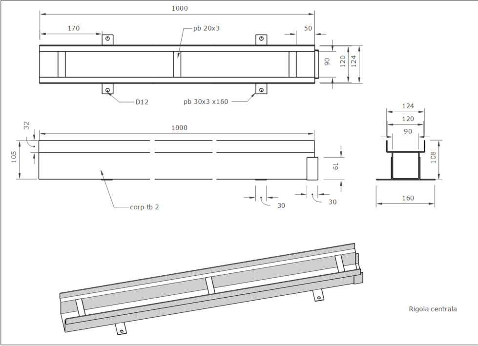 Rigola metalica zincata RZT02 - imagine 3